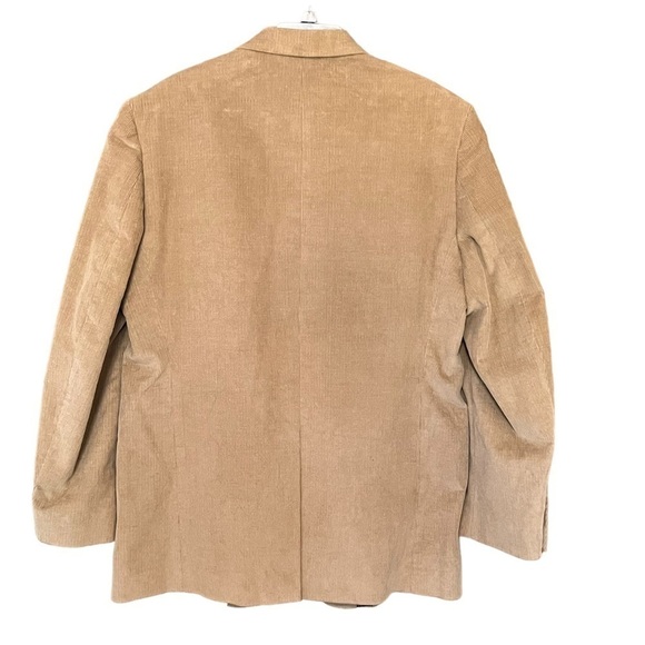 Nwt-Chaps Mens 44l Tan Corduroy Sport Coat Blazer - Picture 5 of 16